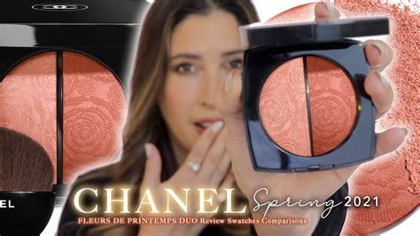 chanel fleurs de printemps blush & highlighter duo|Chanel Fleurs de Printemps Blush & Highlighter Review & Swatches.